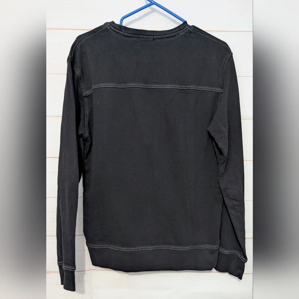 Euc Armani Jeans Black 🖤 Graphic Sweater for Men Size Medium - Picture 3 of 6